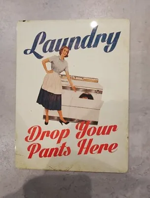 £3.47 • Buy Laundry Room Plaque Vintage Style Retro Metal Sign, Washing Clothes, Laundrette