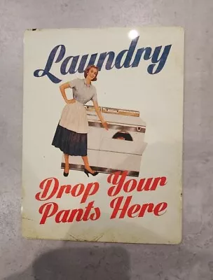 £3.47 • Buy Laundry Room Plaque Vintage Style Retro Metal Sign, Washing Clothes, Laundrette