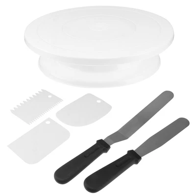 £18.65 • Buy 1 Set Of Cake Spreader Frosting Spatula Cupcake Making Kit Cake Decorating Stand