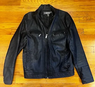 Kenneth Cole Reaction Moto Jacket Men's Small Faux Leather • $22