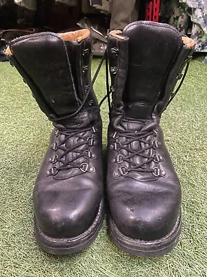 Austrian Military Heavyweight Leather Combat Para Boots EUR 43 UK 9 Army Surplus • $54.29
