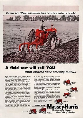 1955 Massey Harris 44 Special Tractor Original Color Ad  • $16.47