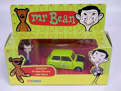 Corgi CC82224 Mr Bean Classic Austin Mini & Resin Caricature Figure • £45