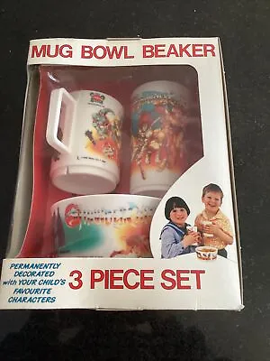 £399.99 • Buy Vintage Unopened Thundercats Mug Bowl Beaker Set Boxed 1985 Plastic Very Rare