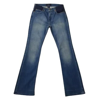 Earl Jeans Womens Flared Jeans Blue W26 L31 Cotton Denim Stretch Zip Fly NWT  • £17.99