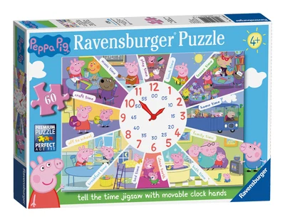 £19.36 • Buy Ravensburger Peppa Pig Clock Puzzle 60 Pieces Of Puzzle | Puzzles