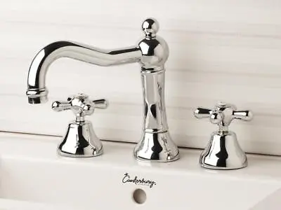 Nicolazzi CLASSIC PROVINCIAL COLUMN BASIN SET Chrome - Cross Or Lever Handle • $1432.95