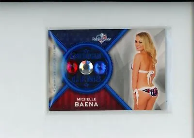 2017 Benchwarmer America The Beautiful Michelle Baena Blue American Gems 1/2 • $34.99