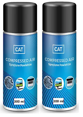 £7.49 • Buy 2x 300ml Compressed Air Duster Gas Spray Cleaner MAX POWER  HFC Free Can Straw