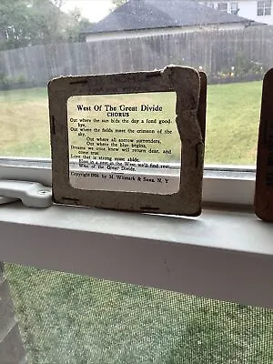 7 Antique Magic Lantern Projector Slides From Taylor Texas 1924 • $25