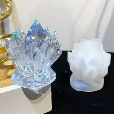 £4.26 • Buy Crystal Silicone Candle Moulds DIY Aromatherapy Soap Wax Plaster Mold