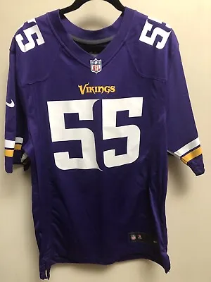 Minnesota Vikings Anthony Barr Nike On Field #55 Jersey Men’s Large PurpleYellow • $21.55