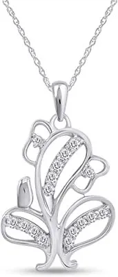 2/7 Ct Lab Created Moissanite Hindu Religious Ganesh Pendant Necklace 18  Silver • $77.62