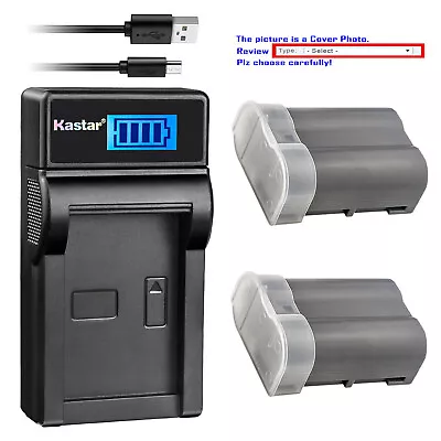 Kastar Battery LCD USB Charger For Nikon EN-EL15e MH25 Nikon MB-D11 MB-D12 Grip • $22.99