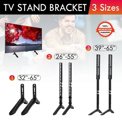 $23.85 • Buy Table Top TV Stand Leg Mount Flat LED LCD Universal 26''-65'' Screen For Sony LG