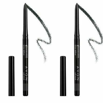 $12.95 • Buy Avon True Color Glimmersticks Brow Definer / SOFT BLACK / SET OF 2