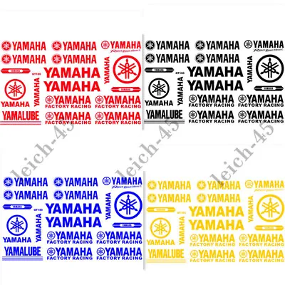 30cm Motorcycle Fuel Tank Emblem Decals Bike Track Pvc Stickers For Fork Yamaha • $11.52