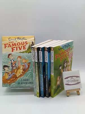 £8.49 • Buy Enid Blyton Famous Five 5 Books Of Adventures Collection Box Set Paperback 
