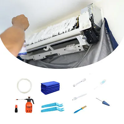 $114.75 • Buy Air Conditioner Cleaning Kit Washing Cover Wall Mounted Protector Waterproof Kit