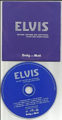 ELVIS PRESLEY BEST W/ LIVE & ALTERNATE TRX Europe NEWSPAPER PROMO CD USA Seller • $24.99