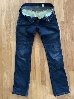 Draggin Kevlar Lined Motorcycle Jeans Mens 32x34 Blue • $60