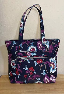 Vera Bradley Large Vera Tote In Performance Twill Mayfair In Bloom • $53