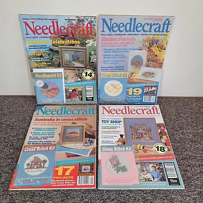 Needlecraft Magazine Bundle Cross Stitch Needlepoint Embroidery Patchwork 1992 • £19.99