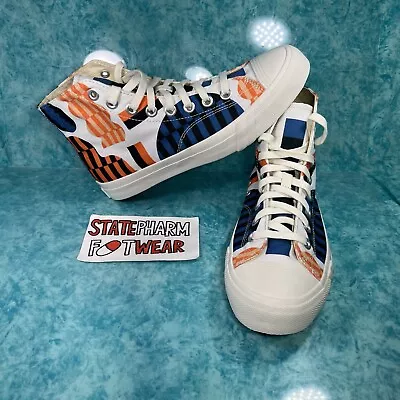 Pro Keds Hi Jessie Brown Abstract Print Men’s High Top Blue Orange Shoes • $39.99