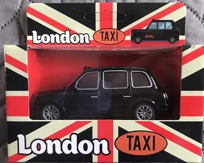 London Black Cab Taxi  Car Model Pull Back&Go Kids Toy Die Cast Metal • £8.79