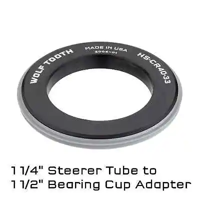 Wolf Tooth Crown Race Adapters -  1 1/4  Steerer To 1 1/2  Bearing Cup Aluminum • $10.95