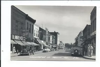 Real Photo Postcard Post Card Mexico Missouri Mo Washington Street • $8