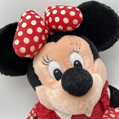 Disney Minnie Mouse Plush Polka Dot Dress Approx 15” Plushie Stuffed Animal • $25.49