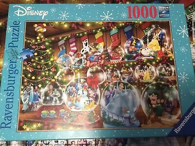 £5 • Buy Ravensburger Disney Christmas Snow Globe Puzzle 1000 Piece Complete