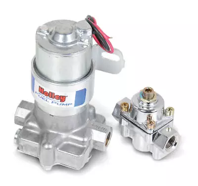 Holley 12-802-1 110 GPH Blue? Electric Fuel Pump With Regulator • $209.95