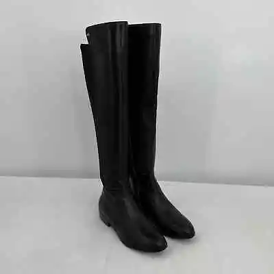 Michael Kors Women's Bromley Leather Riding Boots Black Size 6 • $85