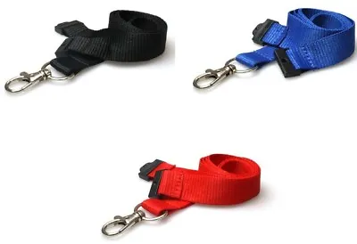 Plain Lanyard Neck Strap Metal Clip 20mm ID Lanyard For ID Badge Holder FREE P&P • £71.30