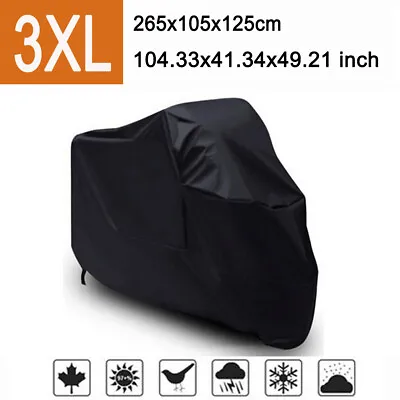 3XL Motorcycle Waterproof Cover For Yamaha YZF R1 R6 FZ1 FZ6 FJR1300 Vmax 1200 • $22.32