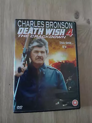 Death Wish 4  The Crackdown  DVD  Charles Bronson Very Good Condition • £3.99