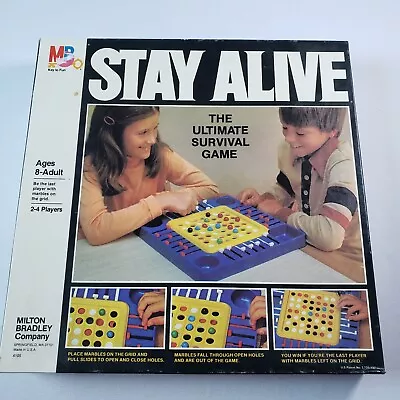 $24.95 • Buy 1978 Stay Alive Milton Bradley Marble Strategy Board Game #4105 Complete