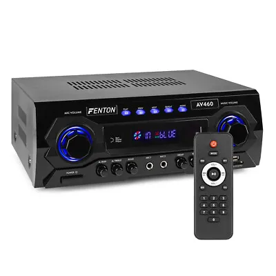 Fenton AV460 Karaoke Hi-Fi Amplifier With Bluetooth & USB MP3 Multimedia Player • £73.99