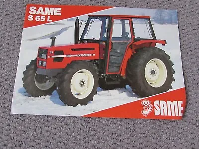 @Same Tractors S 65 L Tractor Sales Specification Leaflet@ • £3