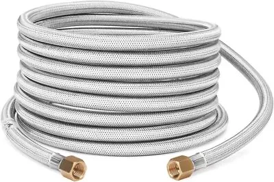 Propane Extension Hose 3/8 Inch Female Flare Flexible Gas Line Stainless 20FT • $51.76