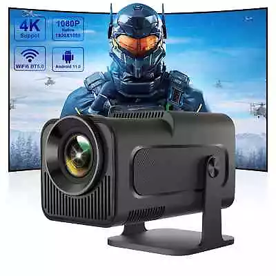 Smart Android11 4K Projector WiFi6 BT5 390ANSI HY320 Full HD 1080P Home Cinema • $119.99