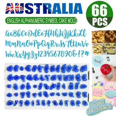 $15.12 • Buy Fondant Cake Alphabet Letter Cookies Biscuit Stamp Embosser Mold Cutter Decor AU