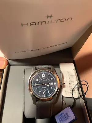 Hamilton Men's H70605943 Khaki Field 42mm Automatic Watch • $499