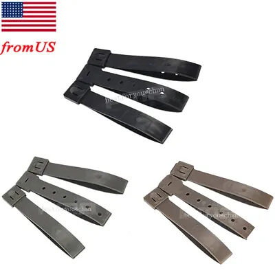 Tactical Molle Durable System 5 Inch Long Malice Clips Strap 3 Pack • $13.19