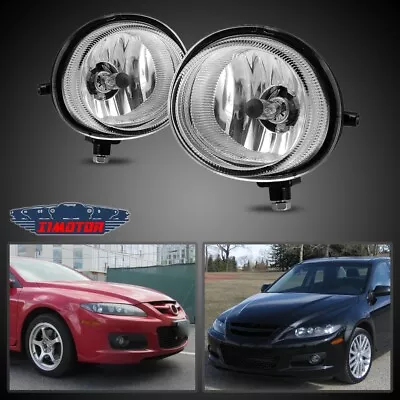 Fit Mazdaspeed 6 06-07 Clear Lens Pair Bumper Fog Light Lamp Replacement • $39.99