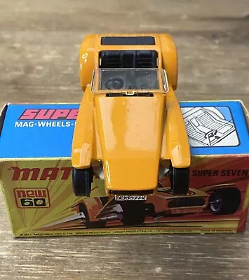 Matchbox 🏁 Superfast 🏁 Diecast Box #60 🚨 Lotus Super Seven 🚨 1971 Vtg Og Box • $14.99