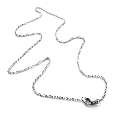 30 Inch Long Silver Thin Stainless Steel Necklace Chain 1.6mm Wide USA Seller • $15.99