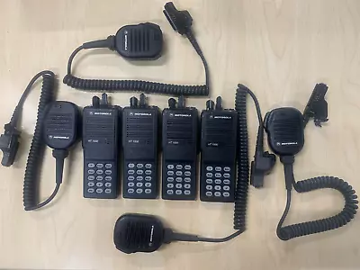 Lot 4 Motorola Ht1000 Ho1kdc9aa3dn 5 W Vhf 16ch W/scan 136-178 Mhz With 4 Micro • $279.99